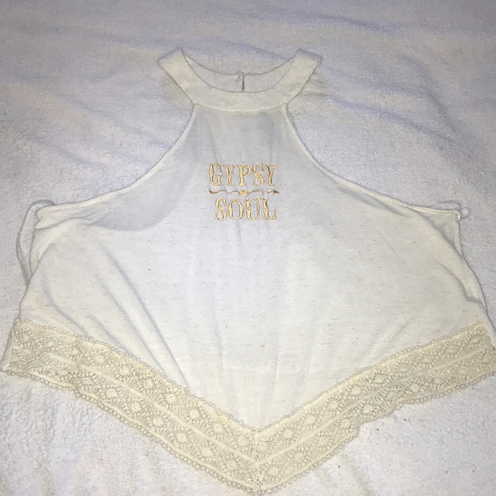 Gypsy Soul High Neck Crop Top